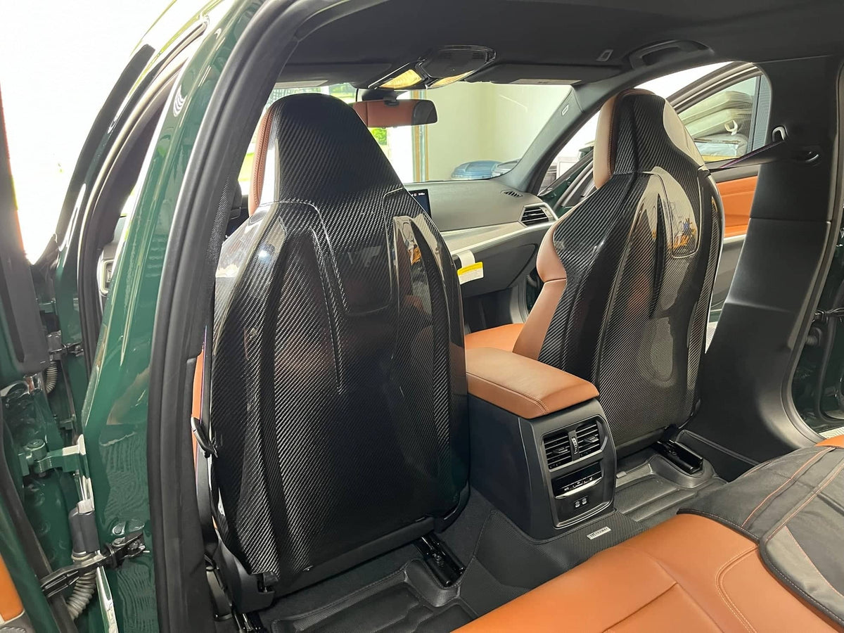 G8X Dry Carbon Fiber Seat Back Covers