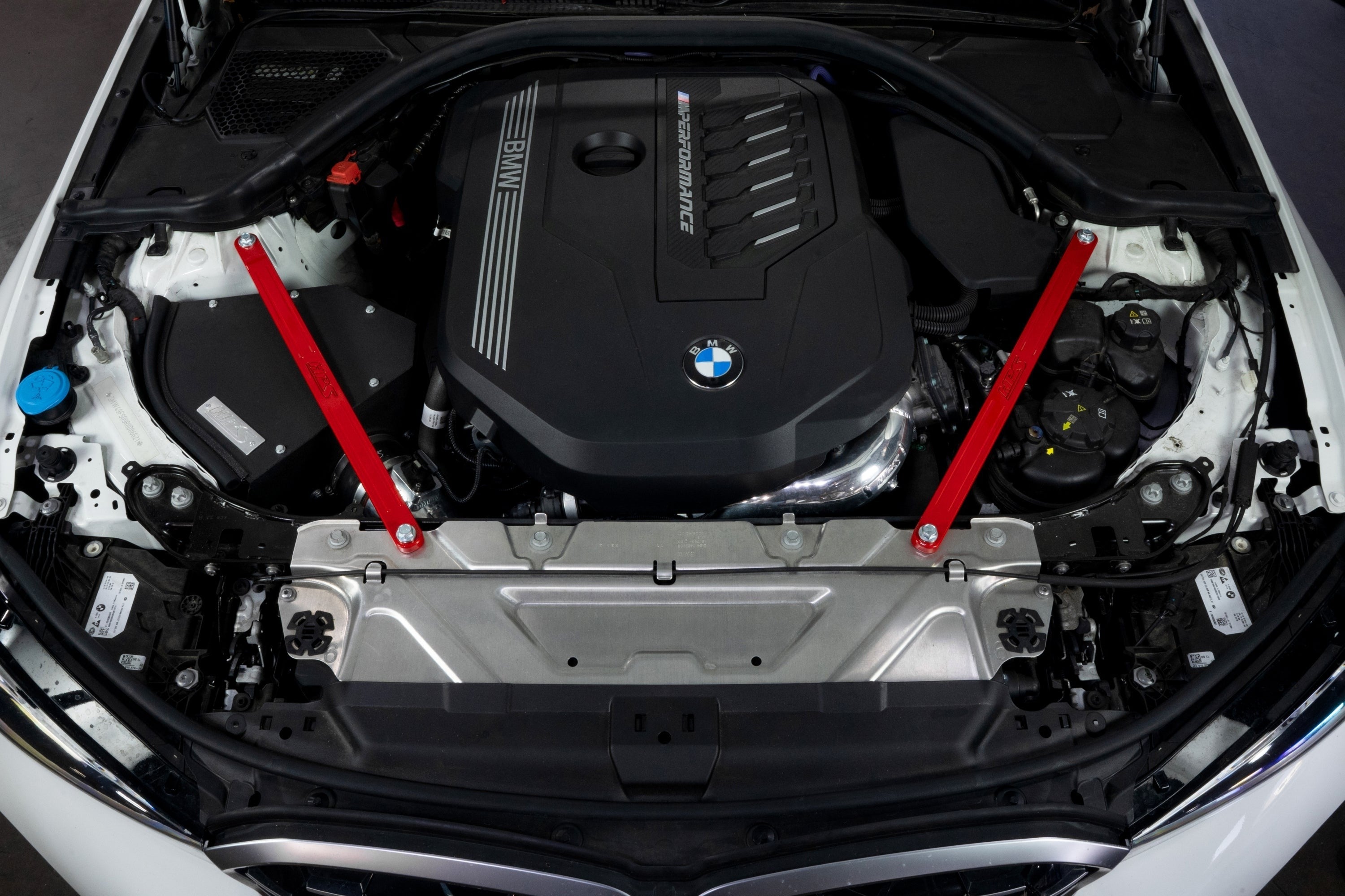 HPS Performance Front Strut Bar 2020-2024 BMW M340i B58 3.0L Turbo, 42-115