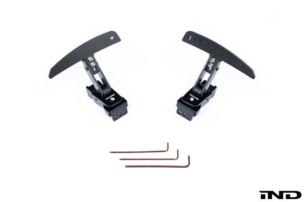 JQ Werks / MadTrace Porsche Clubsport Magnetic Shift Paddle Set - Carbon