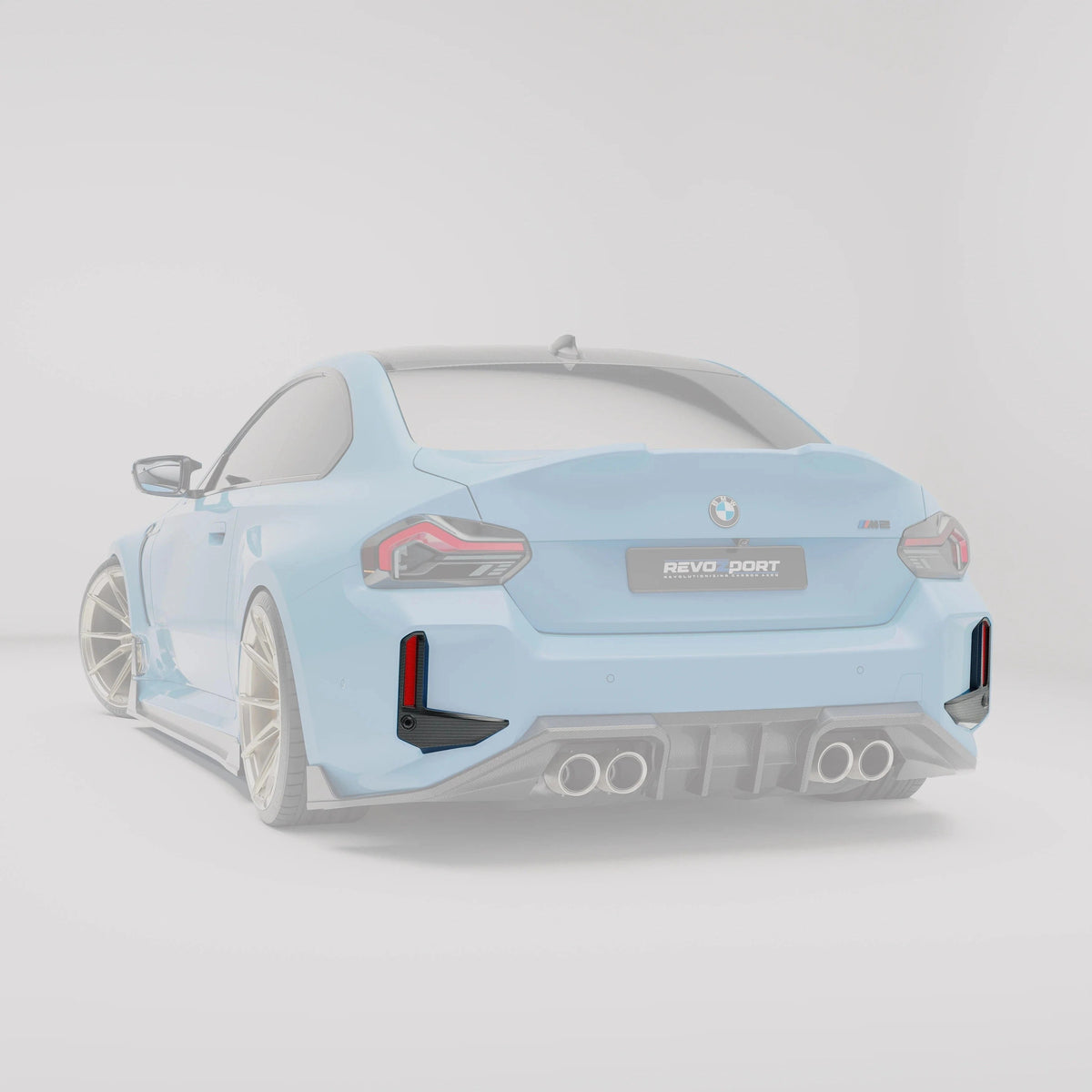 Revozport Carbon Fiber Rear Canards for BMW G87 M2