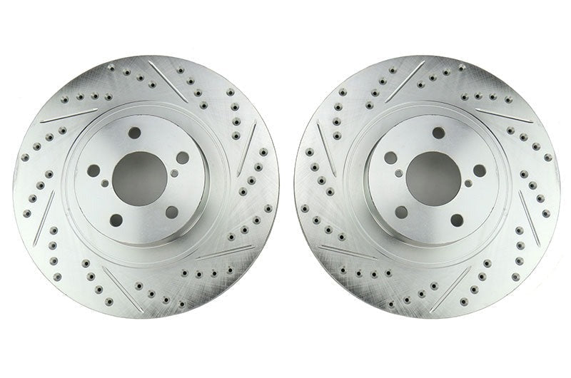 Stoptech C-Tek Sport Drilled and Slotted Front Rotor Pair - 2013-2021 FRS / BRZ / 86