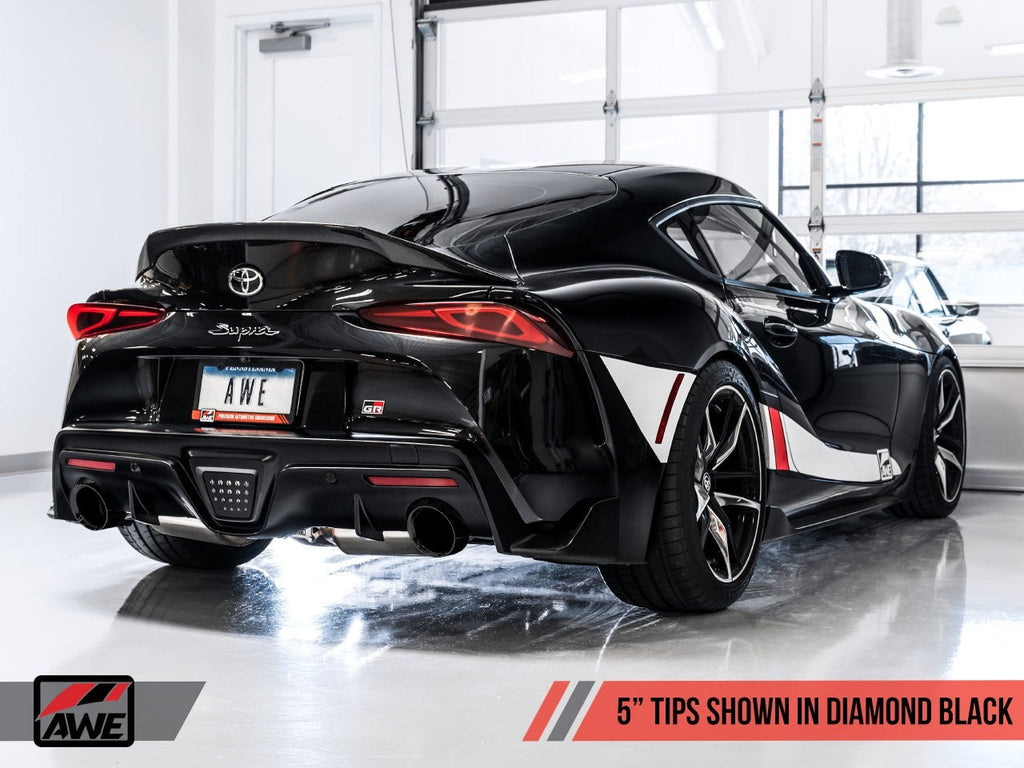 AWE Non-Resonated Touring Edition Exhaust - 2020-2024 Toyota GR Supra