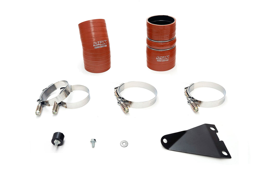 HPS Hot Side Charge Pipe with CAC Hose Intercooler Boots, 03-07 Ford F350 Superduty Powerstroke 6.0L Diesel Turbo
