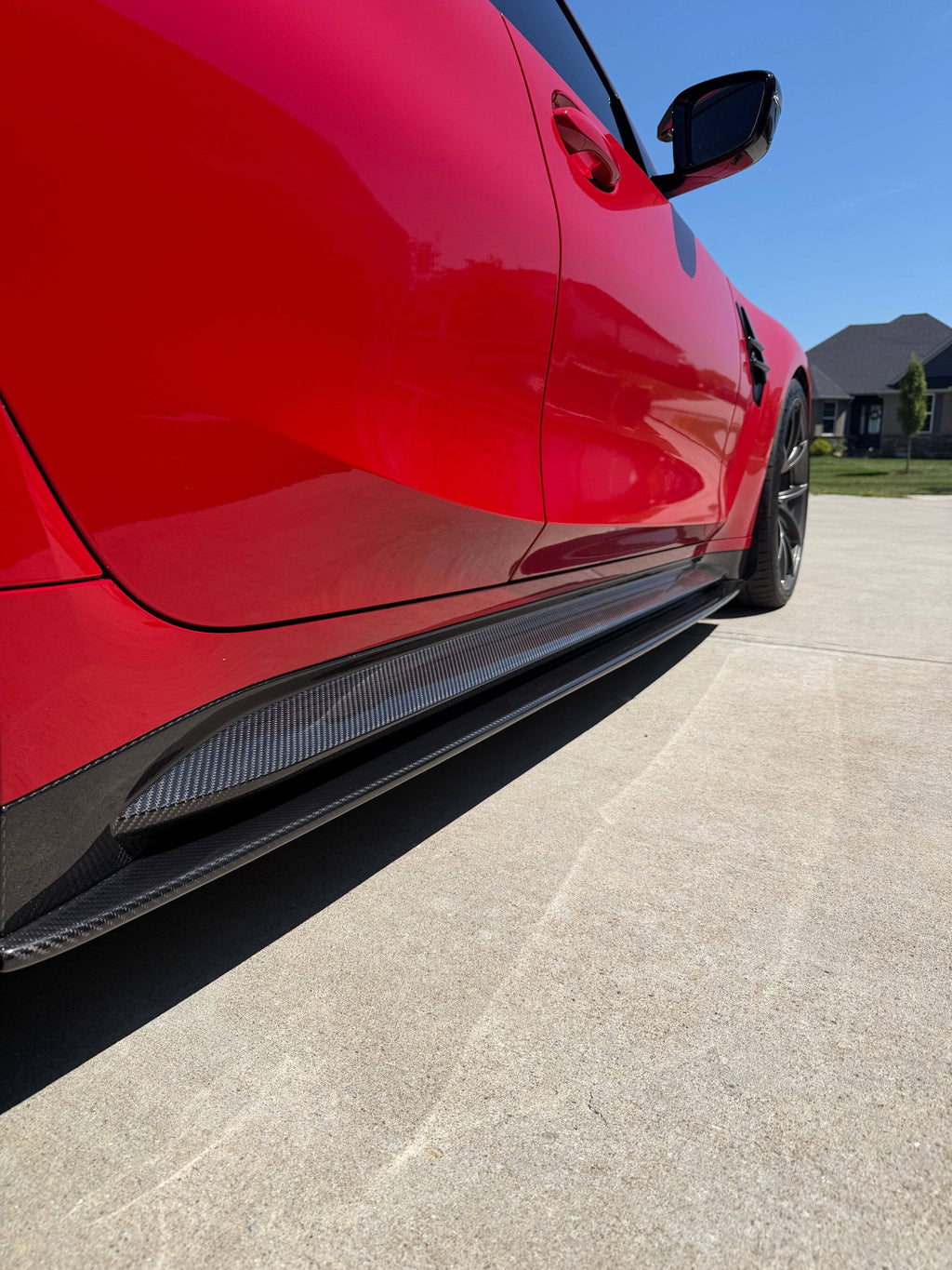 G8X Dry Carbon Fiber Side Skirt Extensions