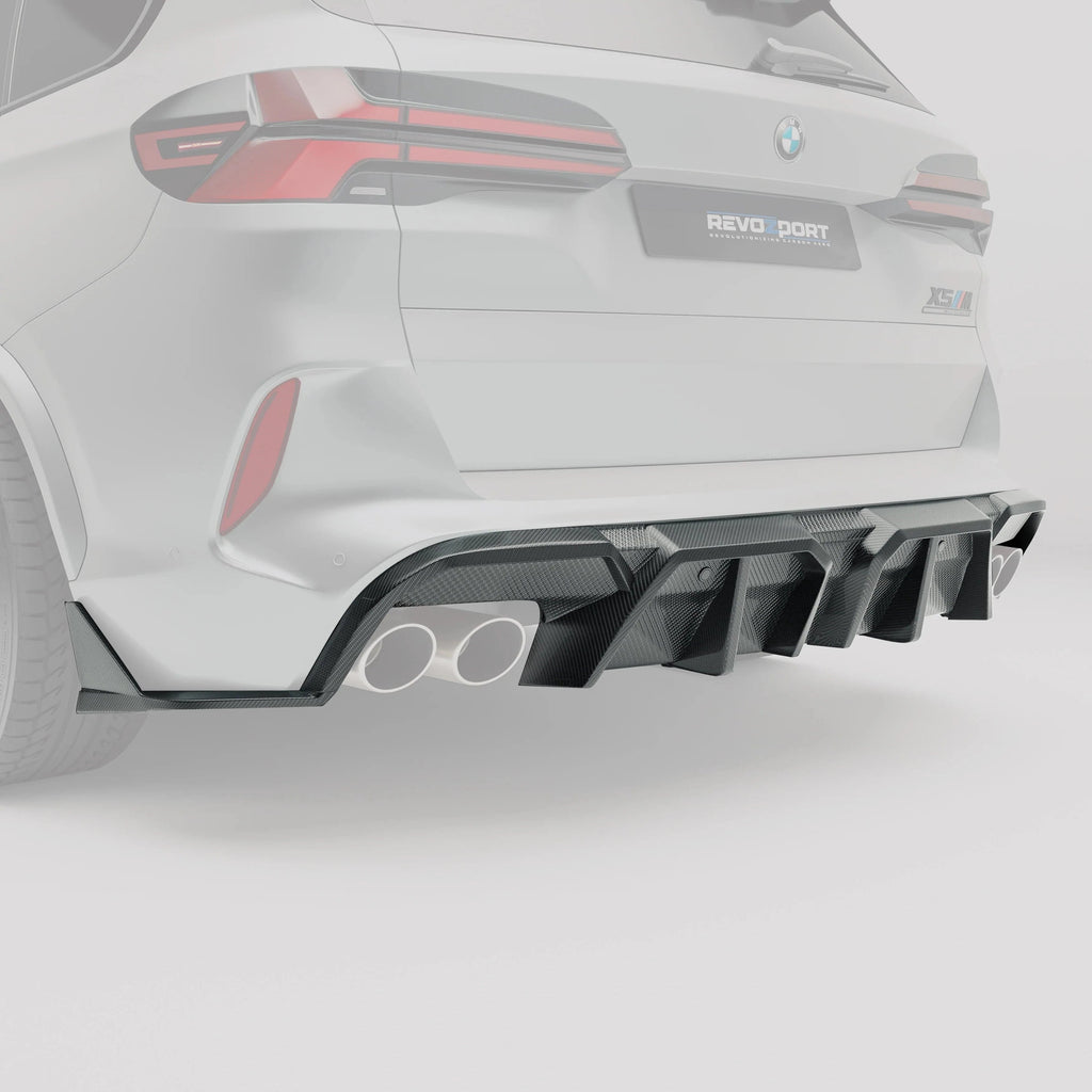 Revozport Carbon Fiber Rear Diffuser for BMW X5M F95 LCI (2023+)
