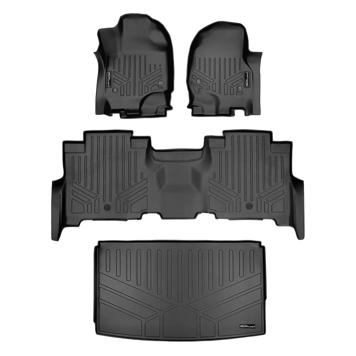 SMARTLINER Floor Liners for 2018-2024 Ford Expedition Max/Lincoln Navigator L ((2nd Row Bench))