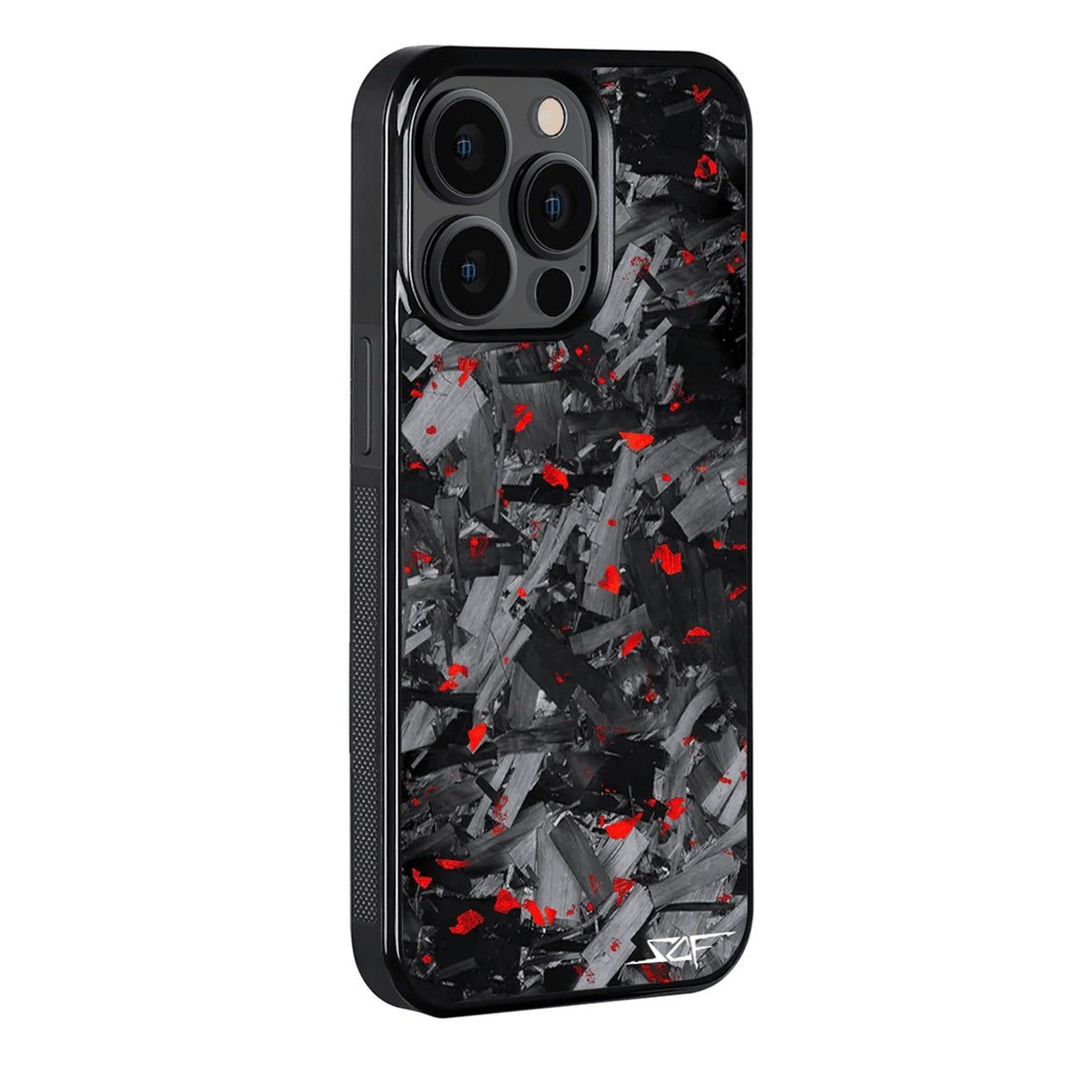 iPhone | Red Flake Forged Chunk Carbon Fiber Case | CLASSIC Series