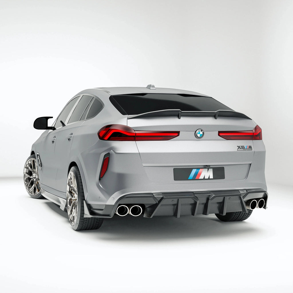 Revozport Carbon Fiber Rear Diffuser for BMW X6M F96 LCI (2023+)