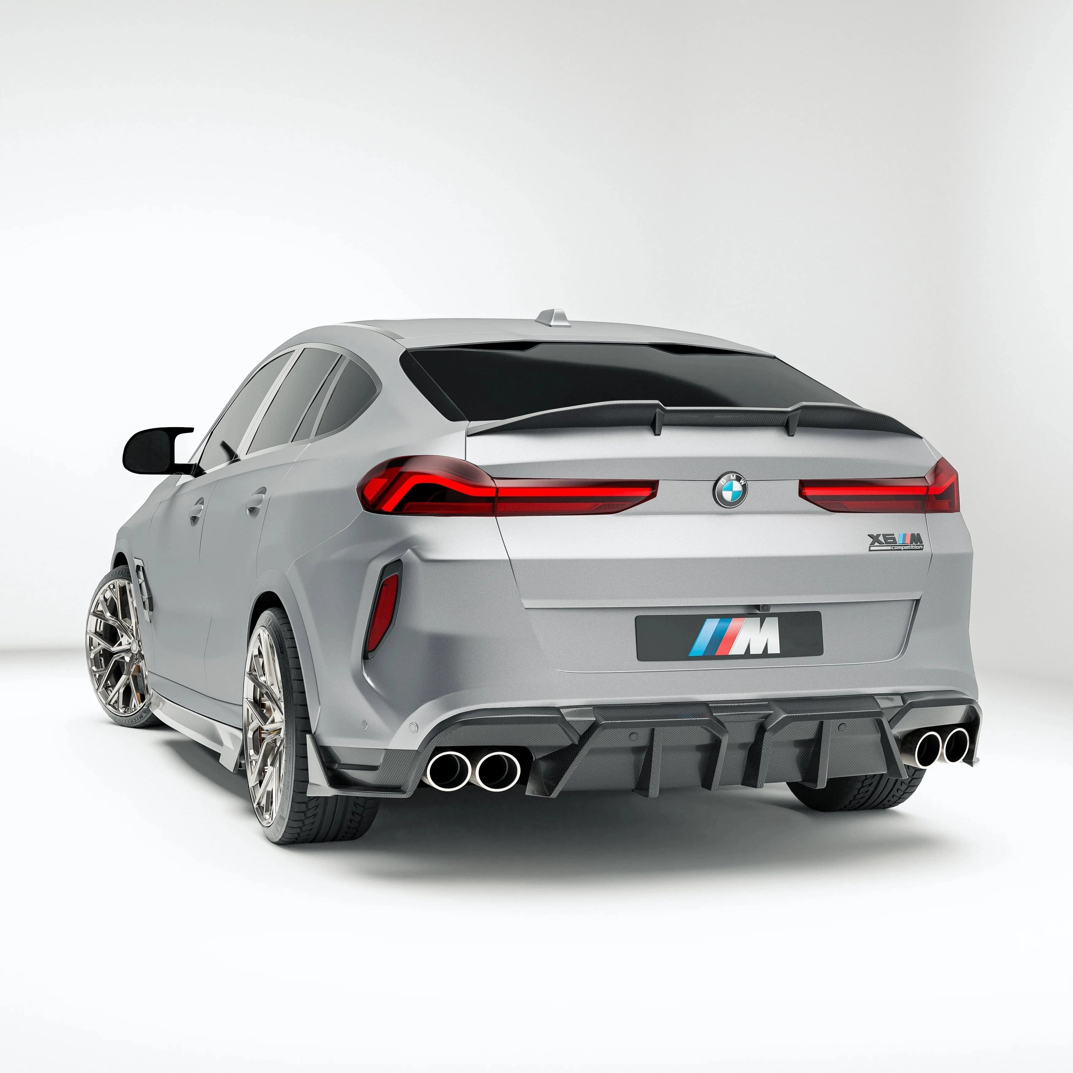 Revozport Carbon Fiber Rear Diffuser for BMW X6M F96 LCI (2023+)