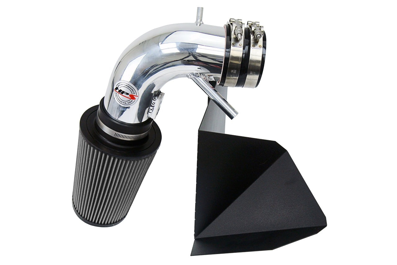 HPS Performance Shortram Air Intake Kit 2013-2015 Hyundai Genesis Coupe 3.8L V6, Includes Heat Shield, Polish
