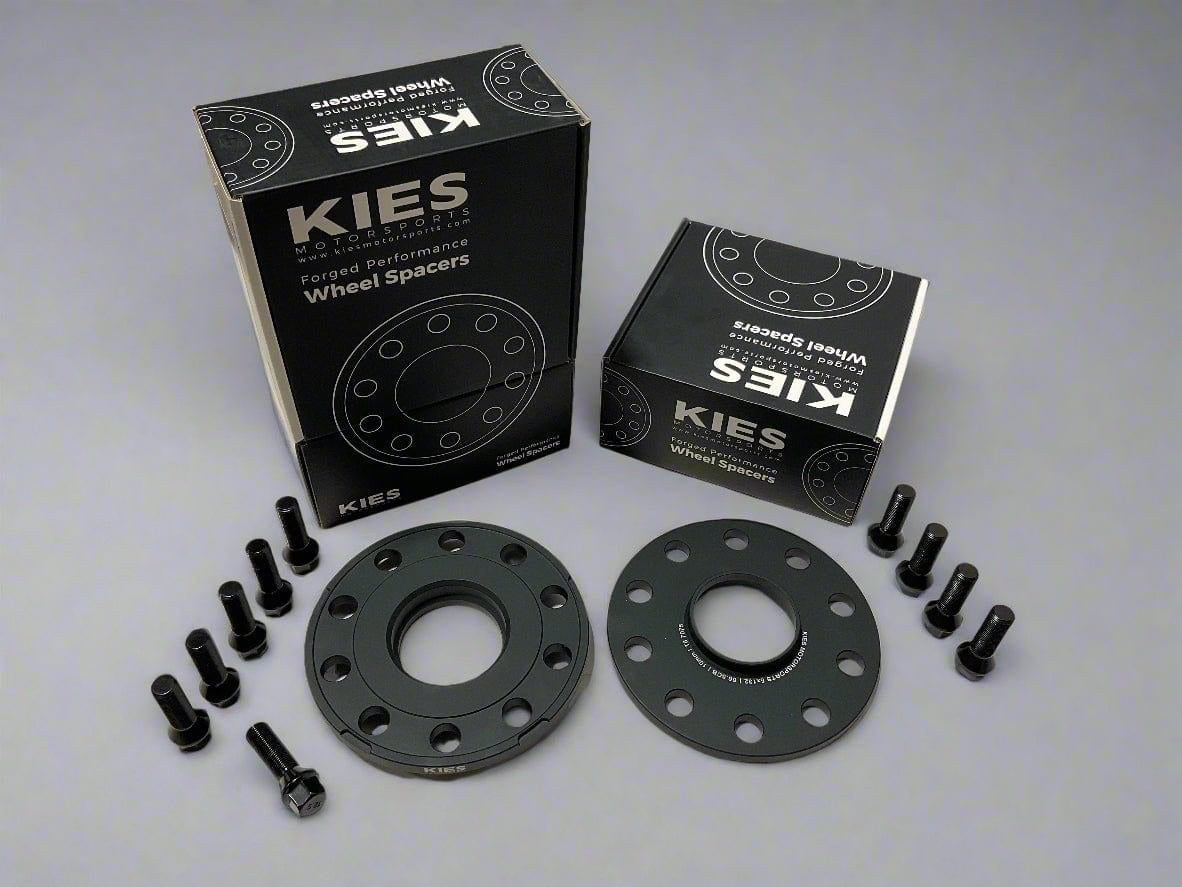 Kies Motorsports (G90 M5) BMW Wheel Spacers 5 x 132 Black Finish (Set of 2)