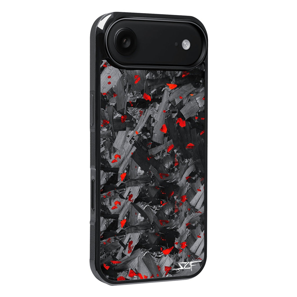 iPhone | Red Flake Forged Chunk Carbon Fiber Case | CLASSIC Series