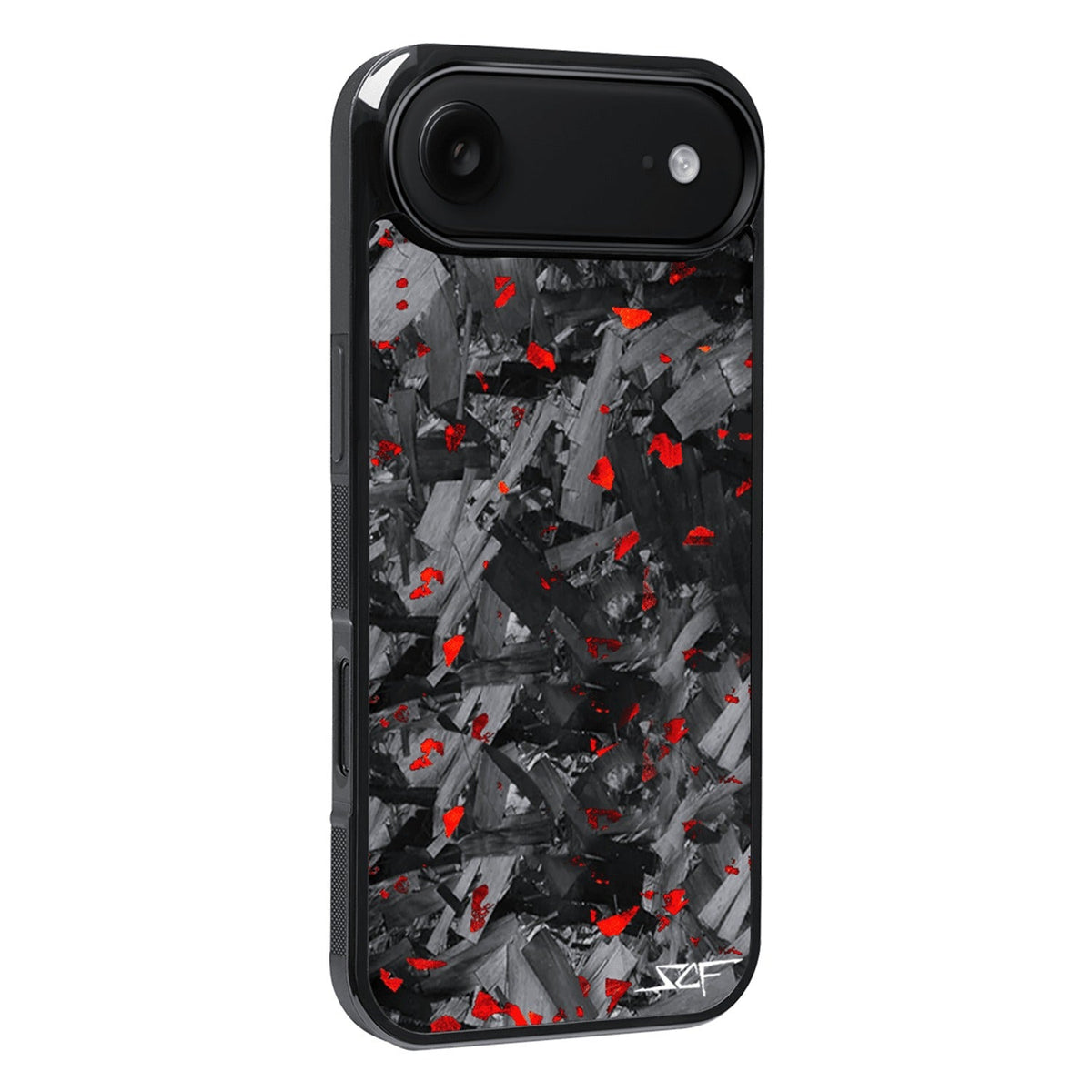 iPhone | Red Flake Forged Chunk Carbon Fiber Case | CLASSIC Series
