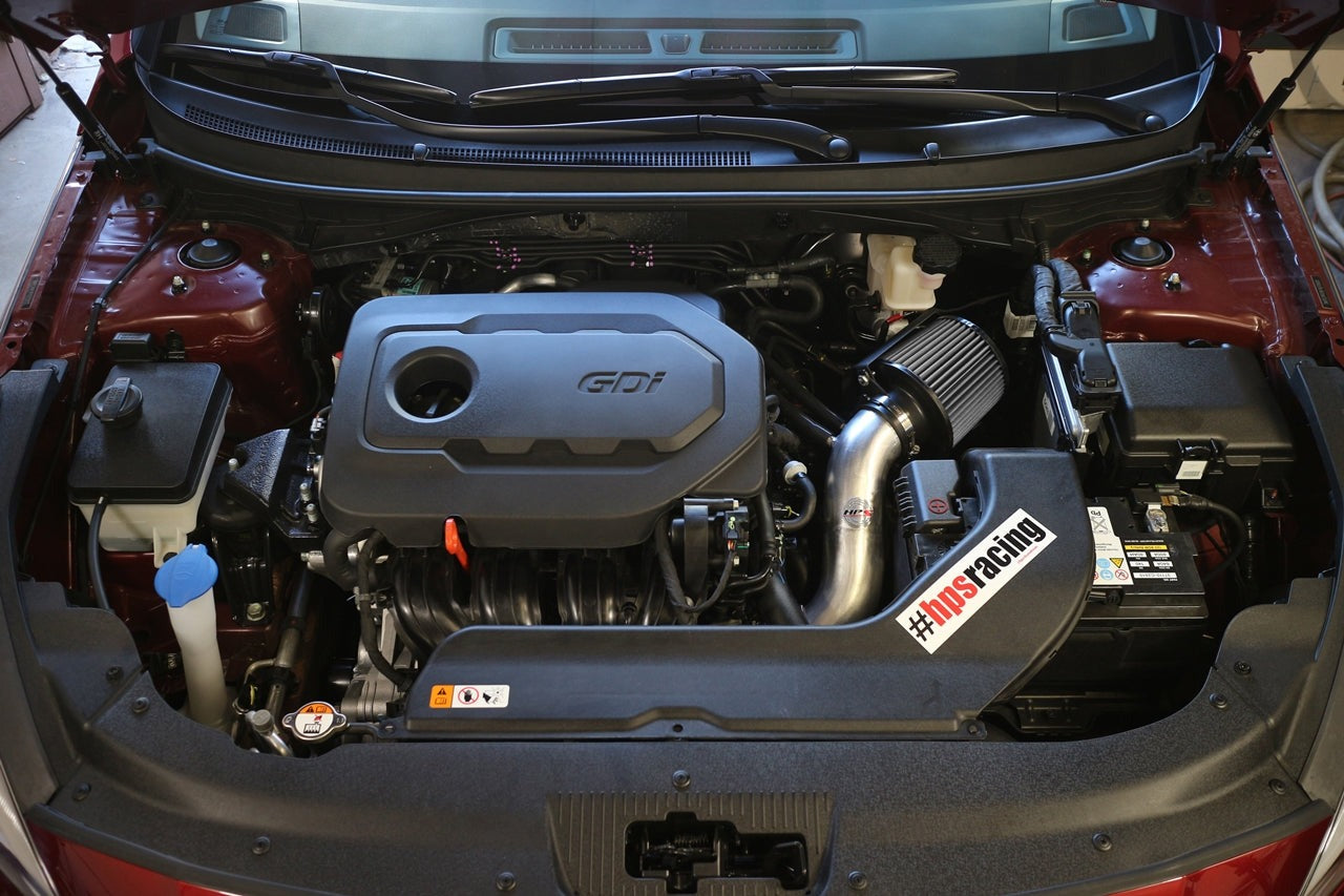 HPS Shortram Air Intake Kit 2016-2020 Kia Optima 2.4L Non Turbo, Includes Heat Shield, 827-549