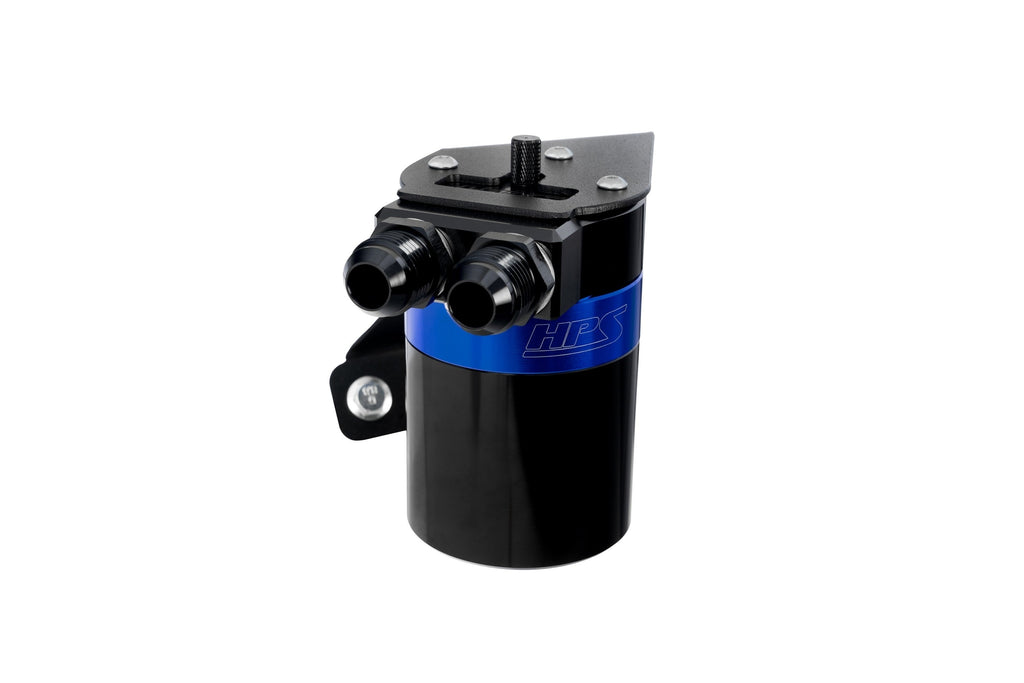 HPS Performance Aluminum Oil Catch Can Kit 2022-2025 Toyota GR86 2.4L FA24D, Blue, 860-026BL