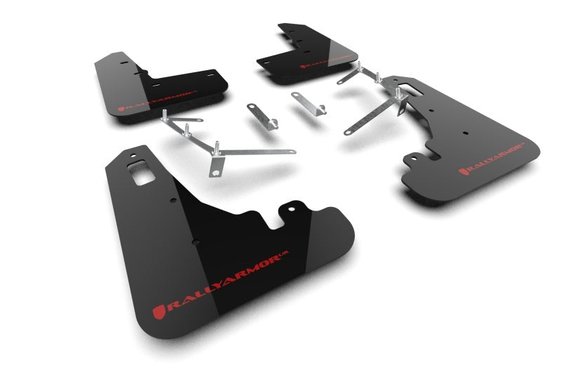 Rally Armor Black UR Mud Flap w/Red Logo - 2022-2026 Subaru BRZ / Toyota GR86