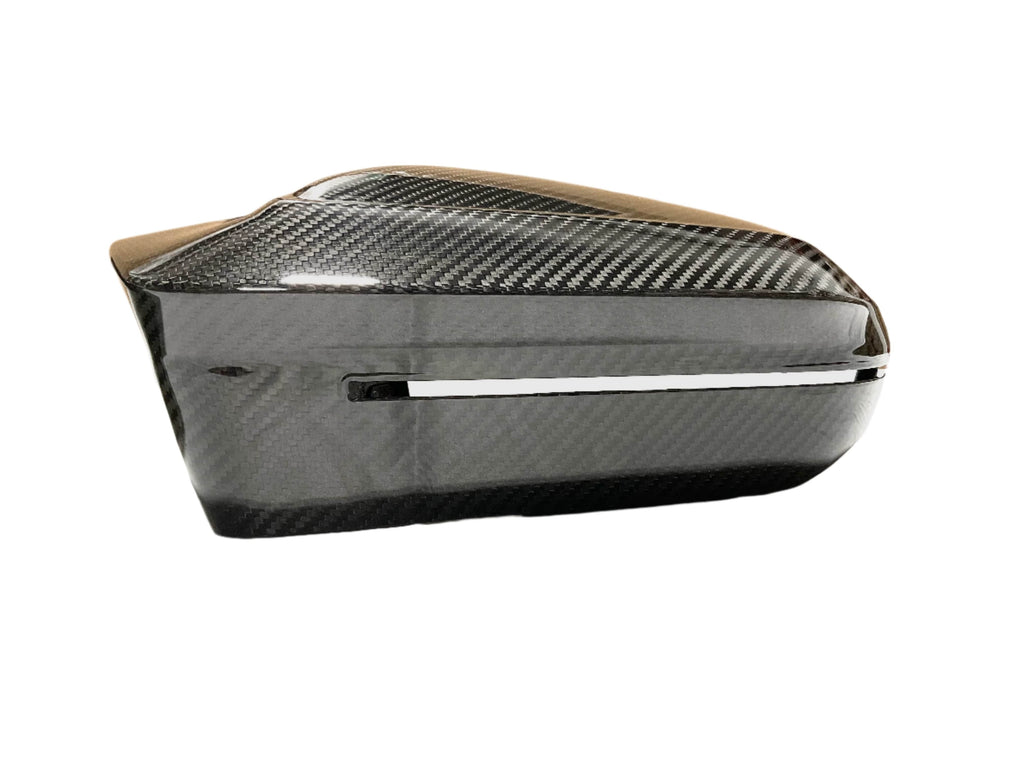Kies Carbon Fiber M-Style Mirror Caps for BMW G90 M5