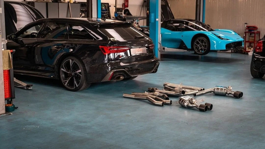 Capristo ECE Valved Exhaust w/ Carbon Tips (OE Actuators) - Audi / C8 / RS6 / RS7