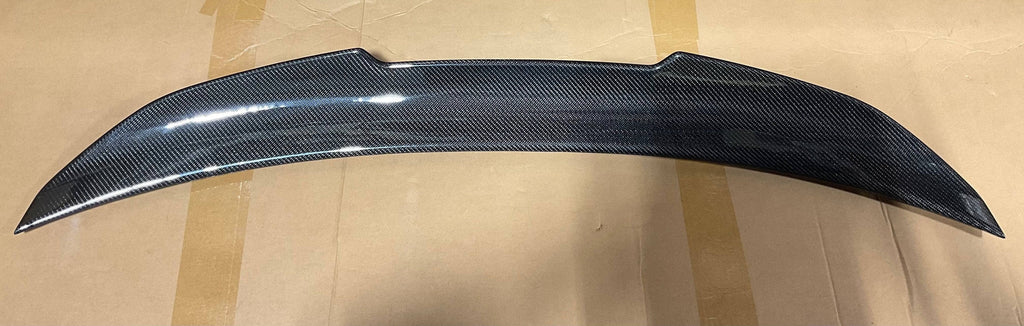 OPEN BOX - BMW E92 PSTL Aggressive Style Rear Trunk Lip (Foggy Carbon Weave Defect)