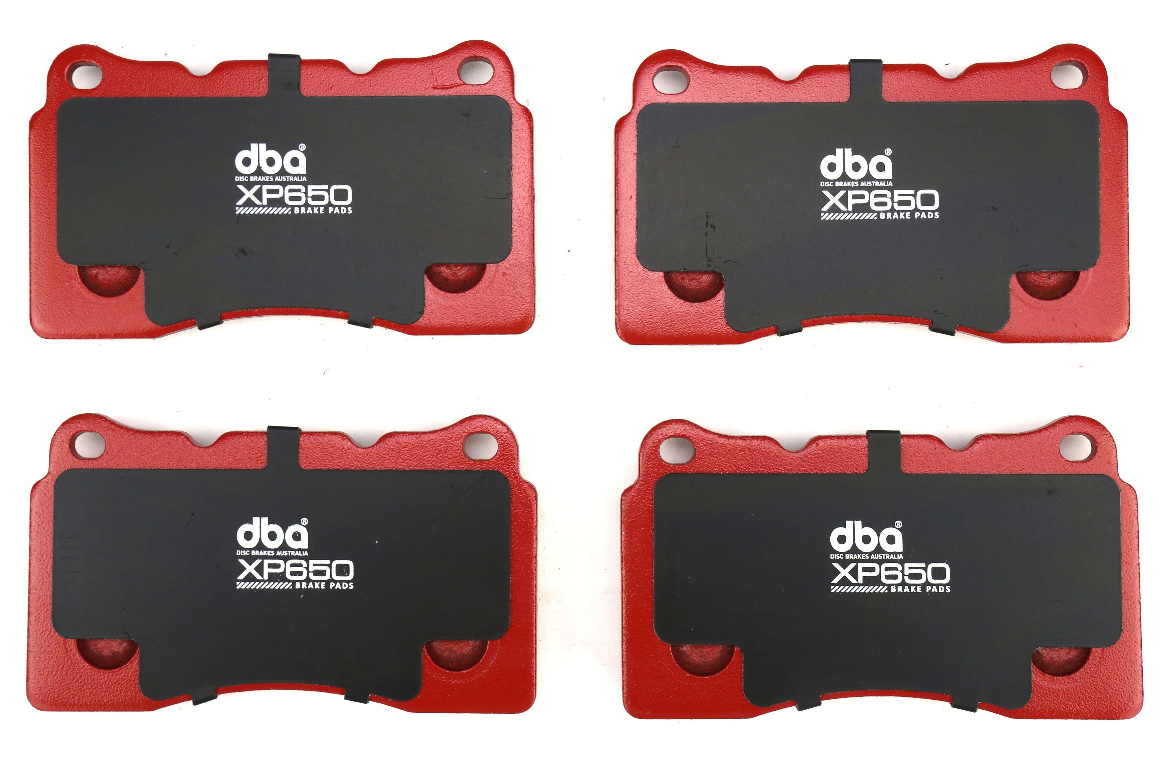 DBA XP650 Track Performance Front Brake Pads - 2004-2017 Subaru STI / Mitsubishi Evo / OEM Brembo Applications