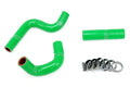 HPS Green Reinforced Silicone Radiator Hose Kit Kawasaki 98-12 KX80 KX85 KX100