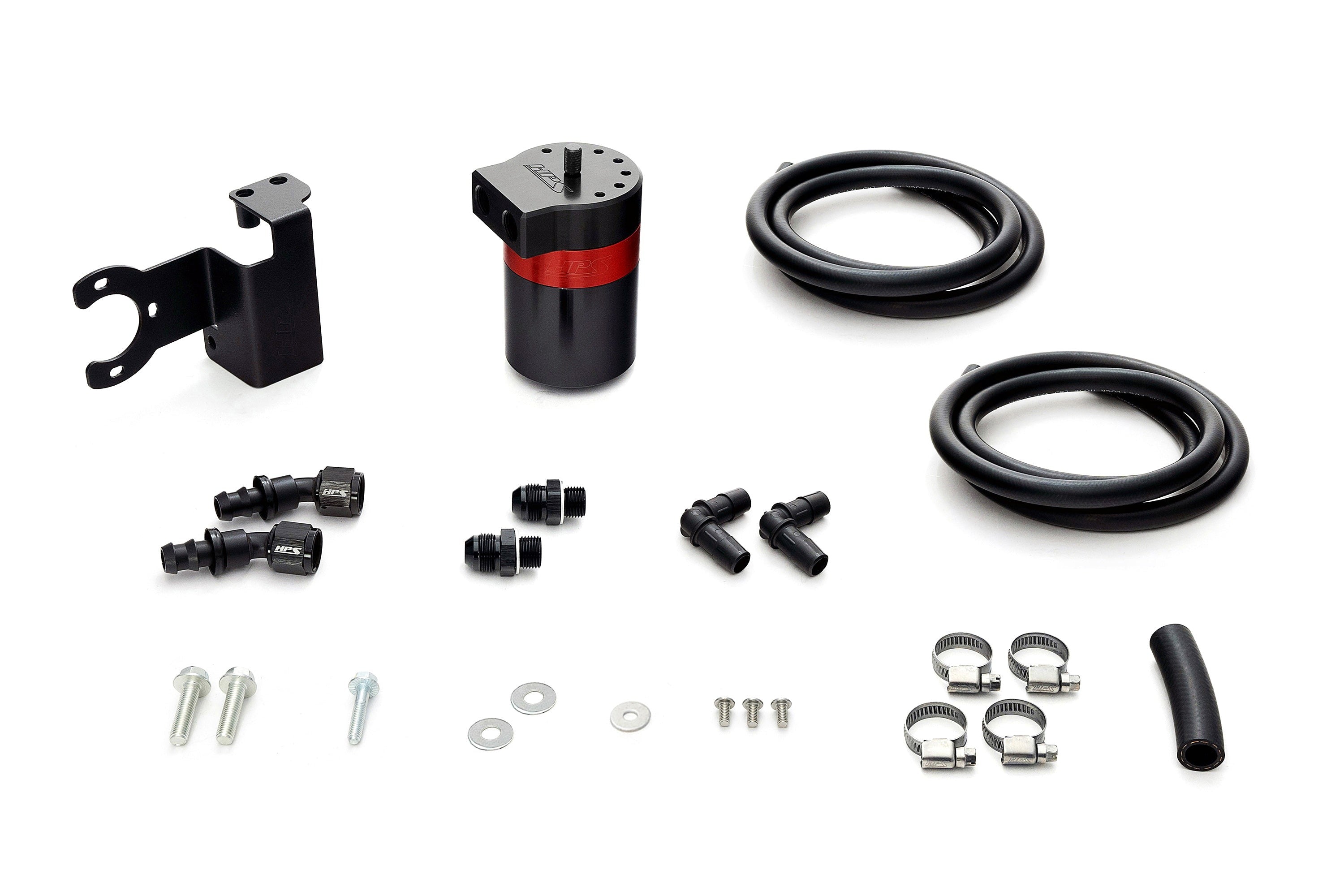 HPS Performance Aluminum Oil Catch Can Kit 2023-2026 Toyota Sequoia 3.4L V6 Twin Turbo, 860-003