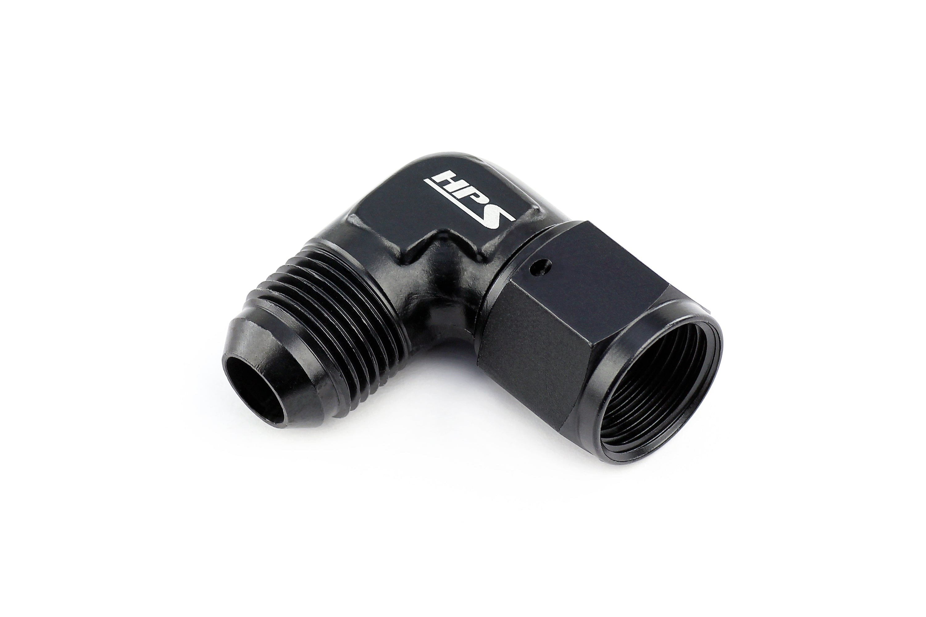 HPS Performance AN Male to Female Swivel Adapter, Aluminum, Black