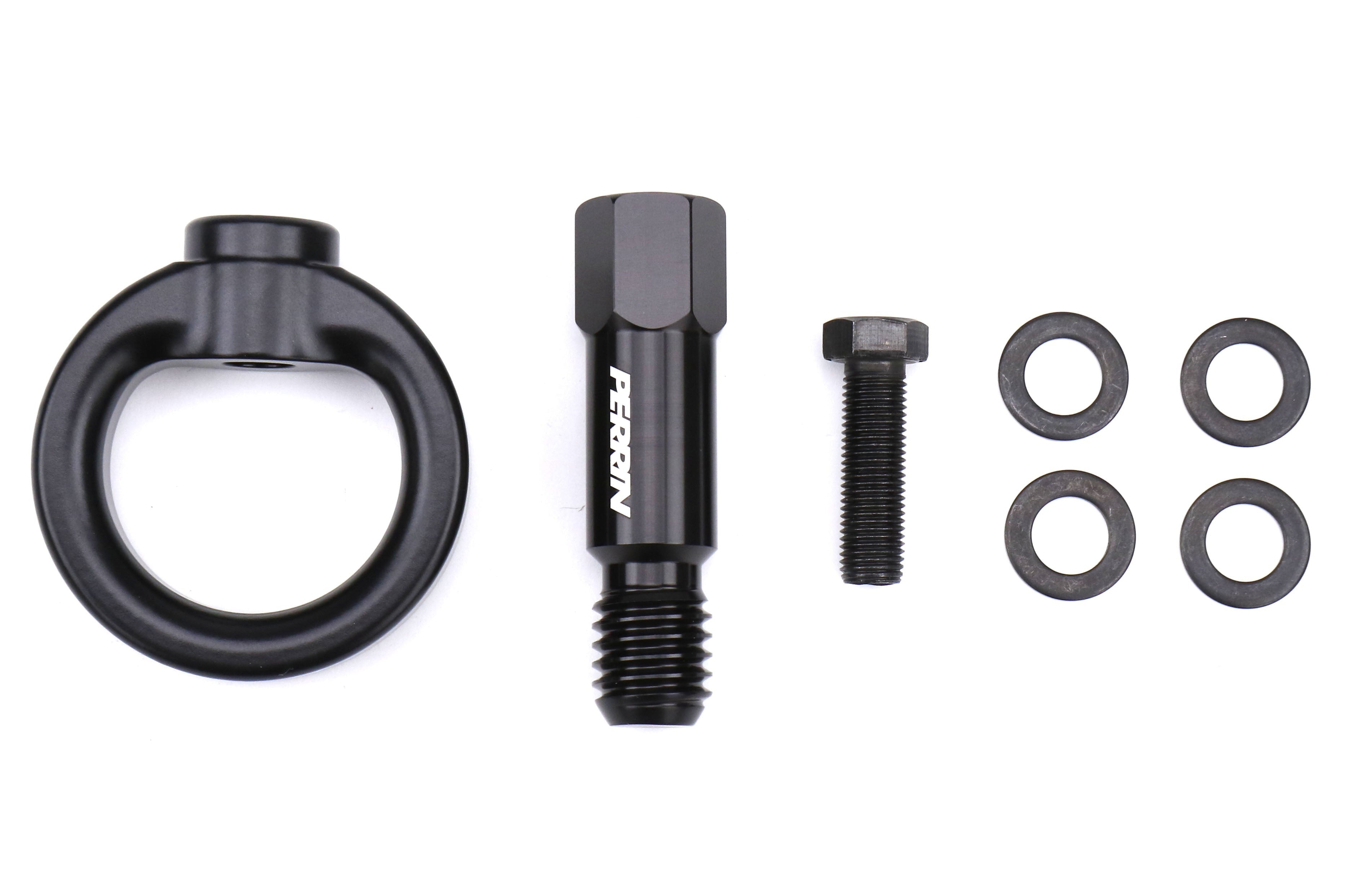 PERRIN Rear Tow Hook Kit (Black) - 2020-2024 Toyta GR Supra