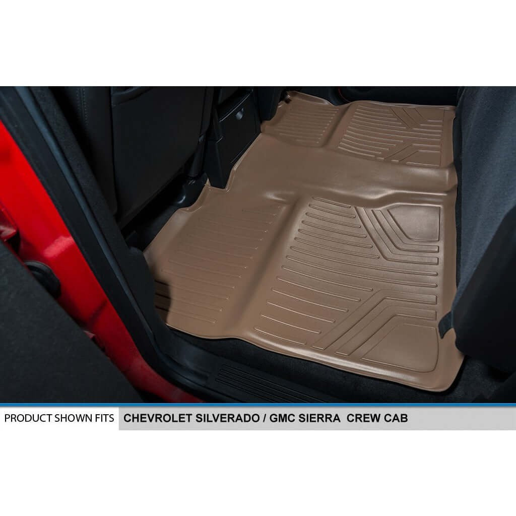 Smart TrimTM Floor Liners For 2007-2013 Silverado/Sierra 1500 Crew Cab - 2007-2014 2500/3500 HD Crew Cab