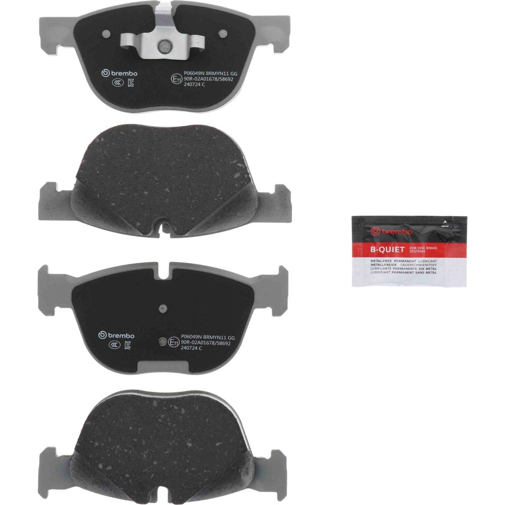 BMW E70 X5 Front Ceramic Brake Pad Set By Brembo 34116852253