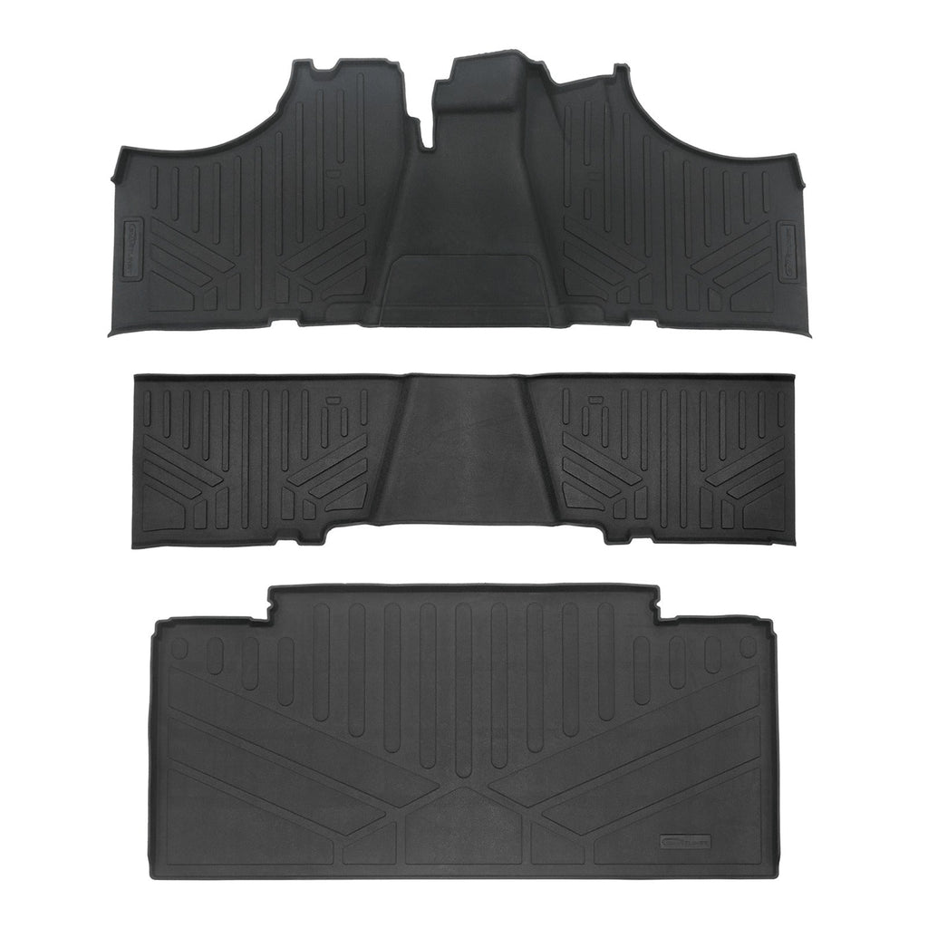 SMARTLINER Rugged Rubber Floor Liners For 2017-2026 Kawasaki Mule (6-Seater Models)