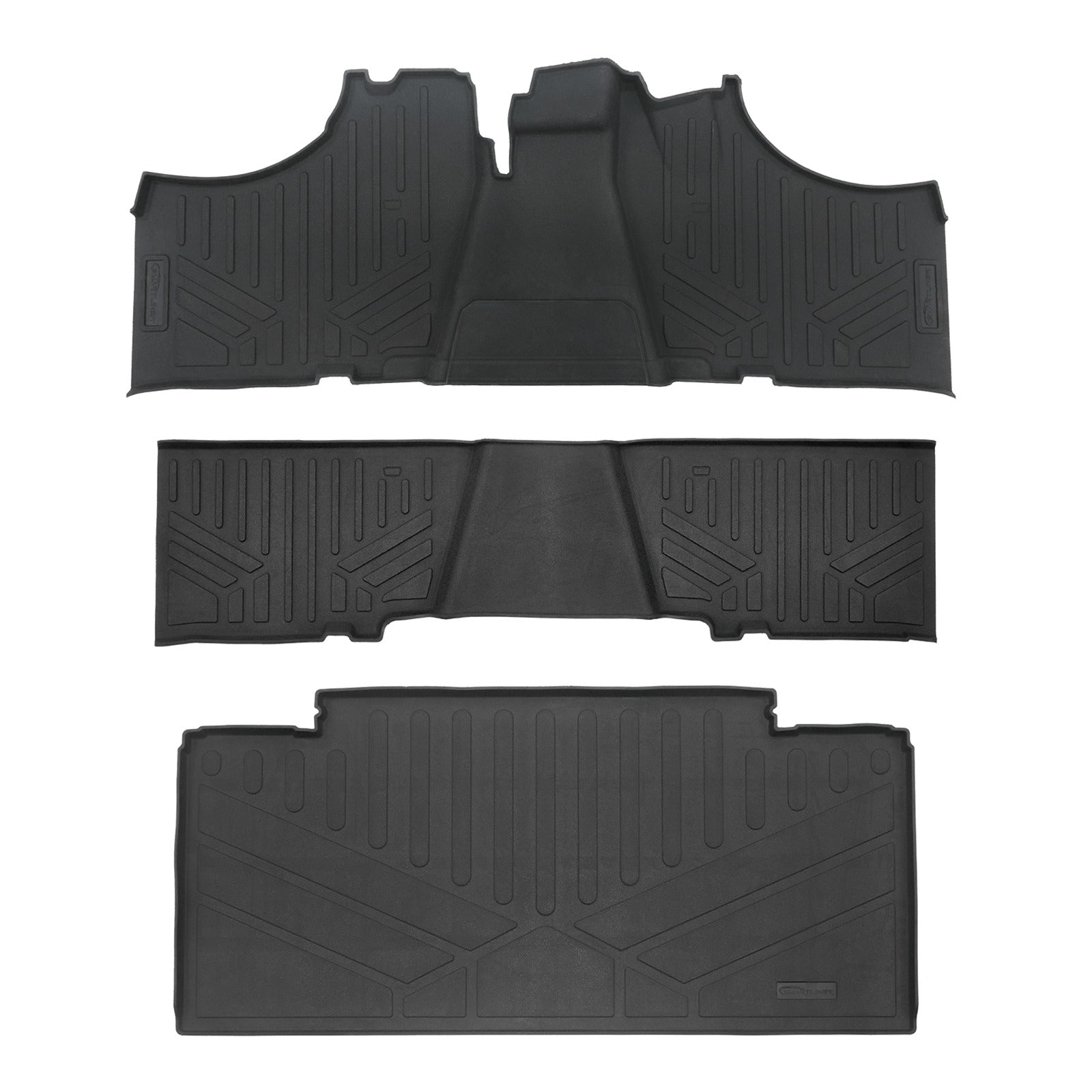 SMARTLINER Rugged Rubber Floor Liners For 2017-2026 Kawasaki Mule (6-Seater Models)