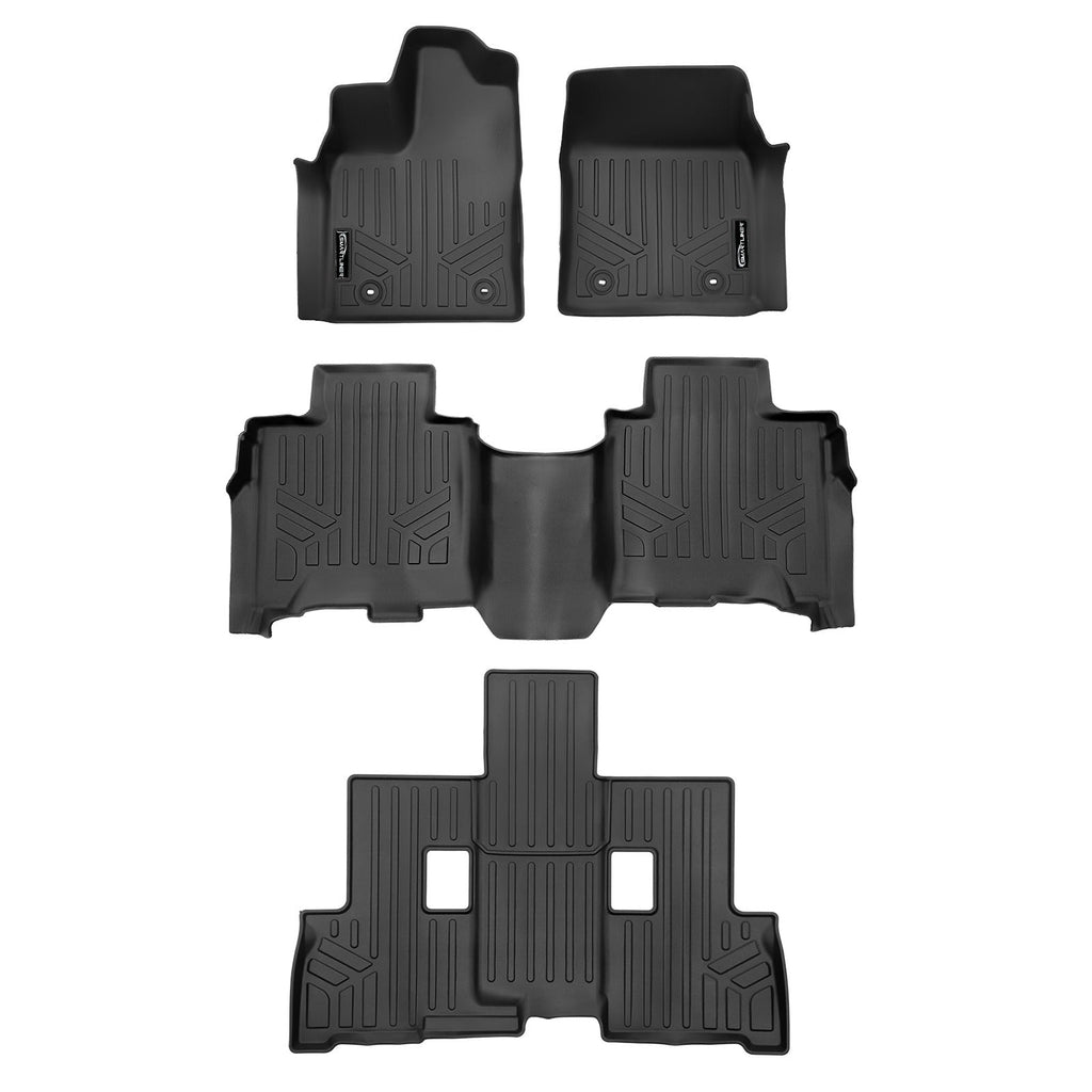 SMARTLINER Floor Liners for 2023-2026 Toyota Sequoia (7 Passenger Model with Center Console)