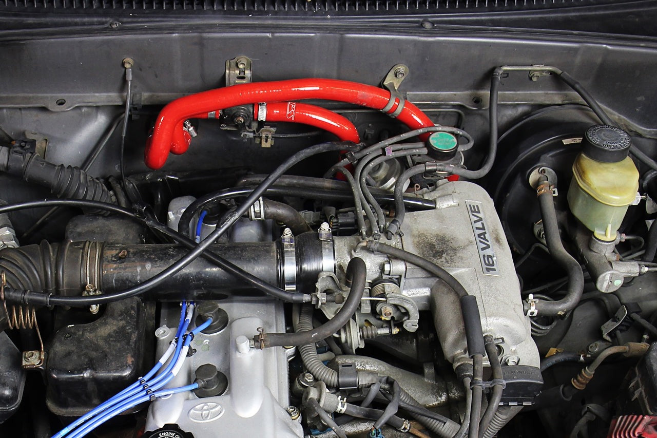 HPS Reinforced Red Silicone Heater Hose Kit Coolant Toyota 95-04 Tacoma 2.4L & 2.7L 4Cyl