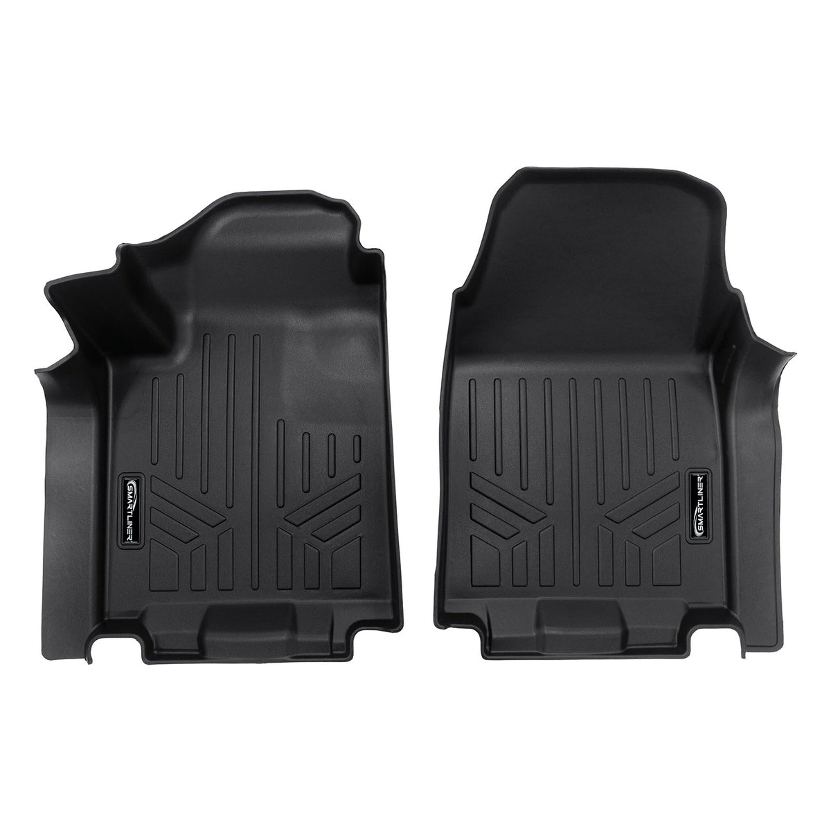 SMARTLINER Floor Liners for 2024 Chevy Silverado EV Fits Vinyl floor Bucket Seat models, 3WR (Work Truck Trim)