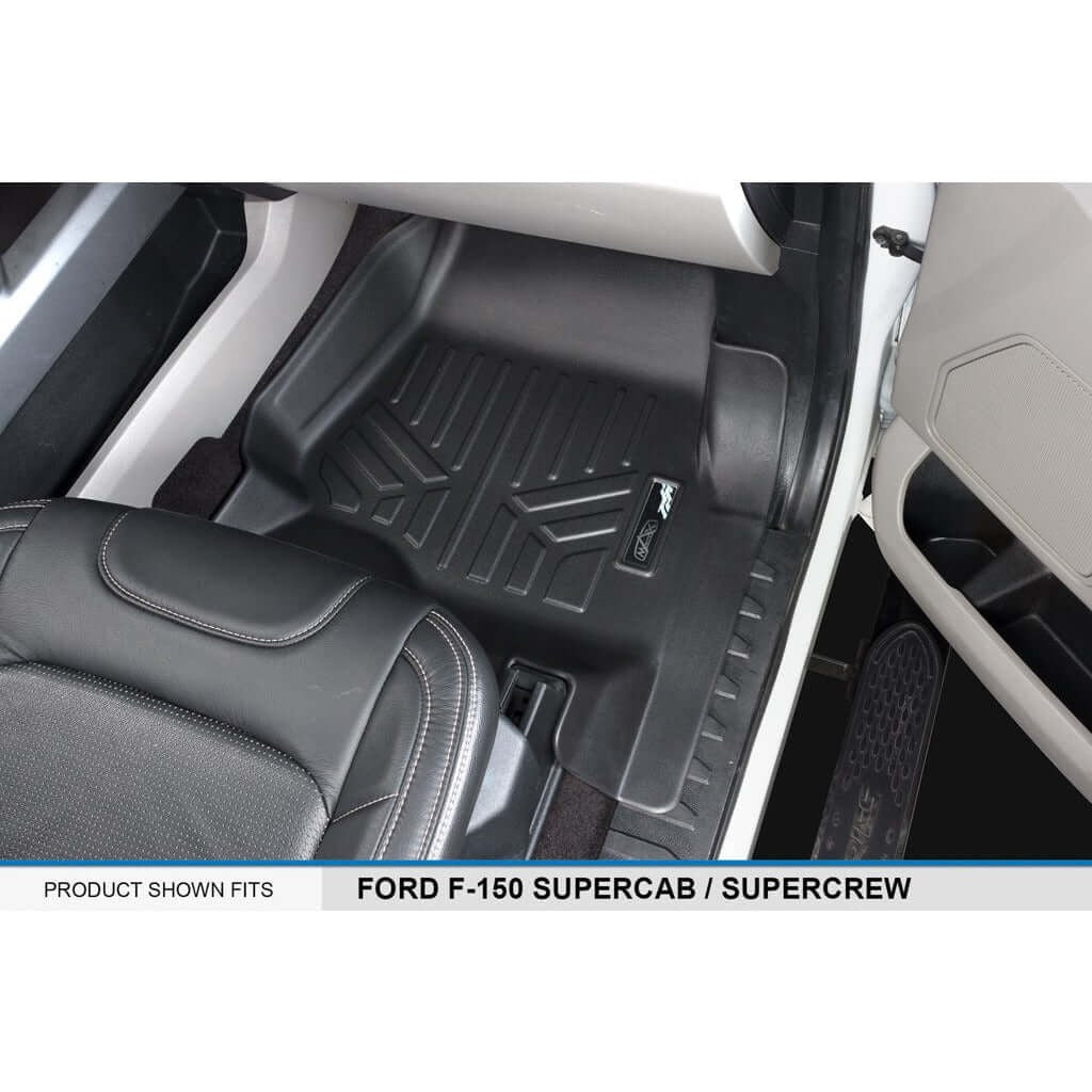 SMARTLINER Floor Liners for 2021-2026 Ford F-150 Hybrid SuperCrew Cab (1st Row Bucket)