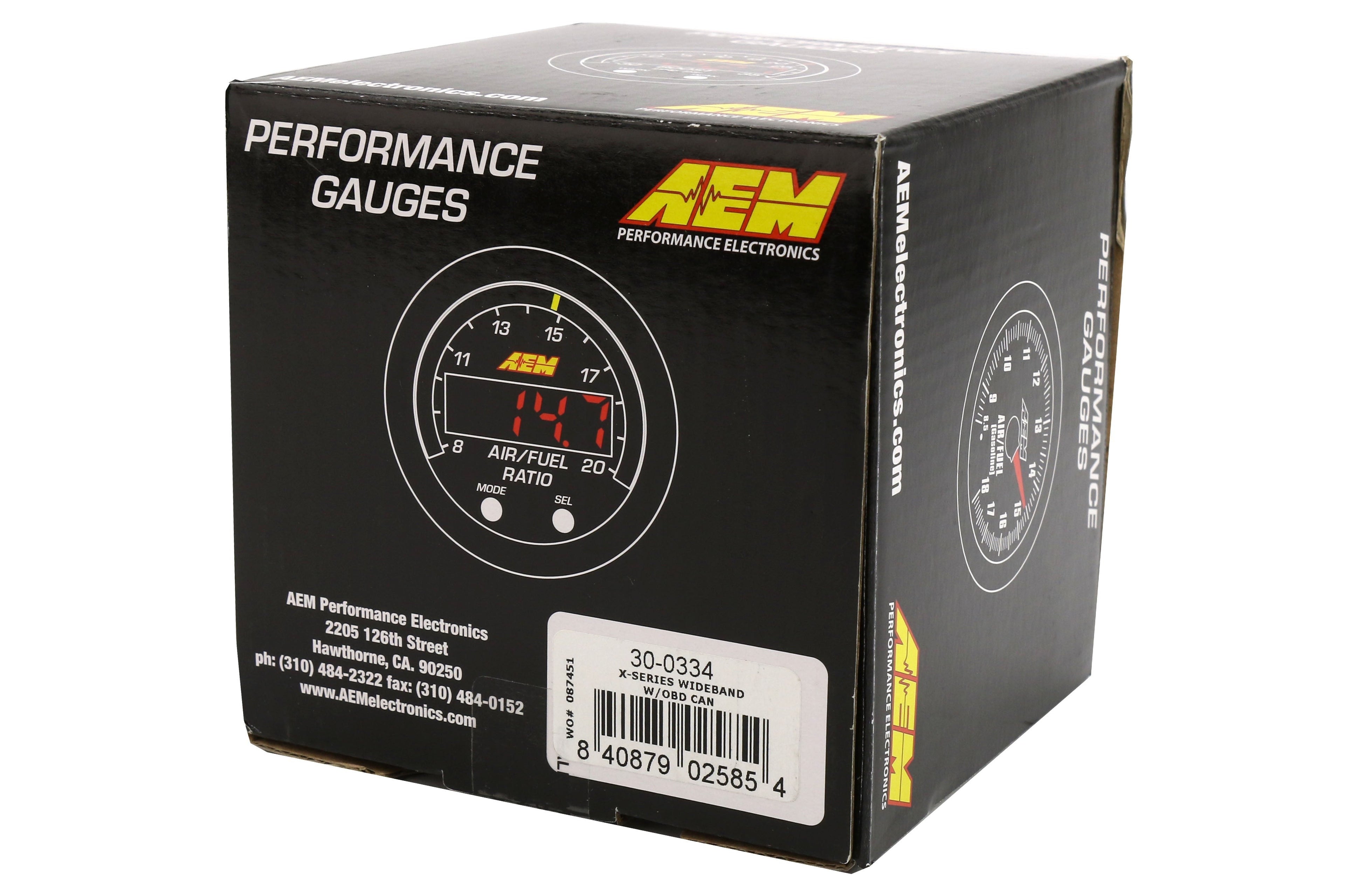 AEM Electronics X-Series Wideband AFR Gauge w/OBDII Connectivity - Universal