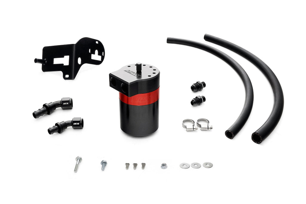 HPS Performance Aluminum Oil Catch Can Kit 2015-2021 Subaru WRX 2.0L Turbo VA FA20F, 860-007