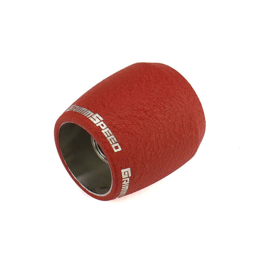 GrimmSpeed Stubby Shift Knob Stainless Steel Red - Subaru 6MT Models (inc. 2004+ STI / 2013+ BRZ)