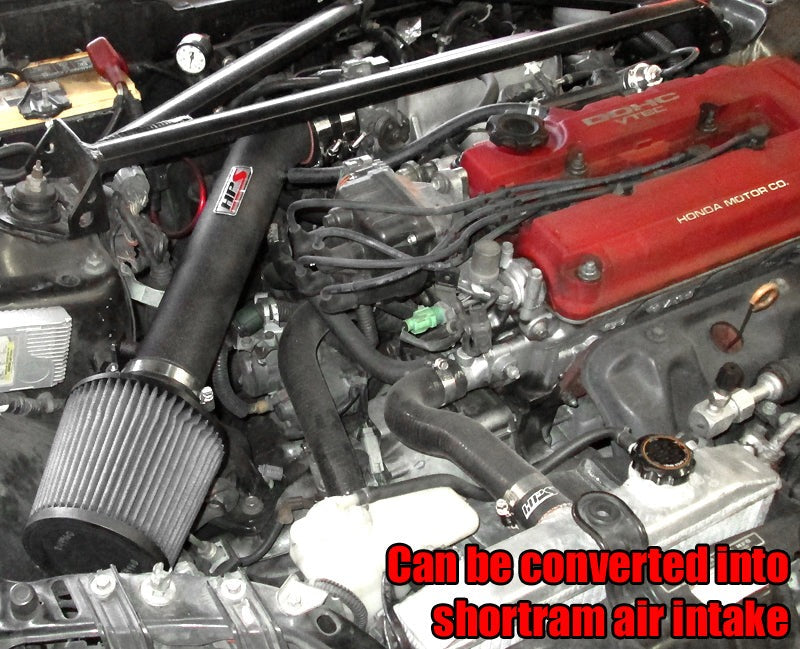 HPS Cold Air Intake Kit 1992-1995 Honda Civic SOHC D Series / DOHC B Series, Converts to Shortram, 837-110