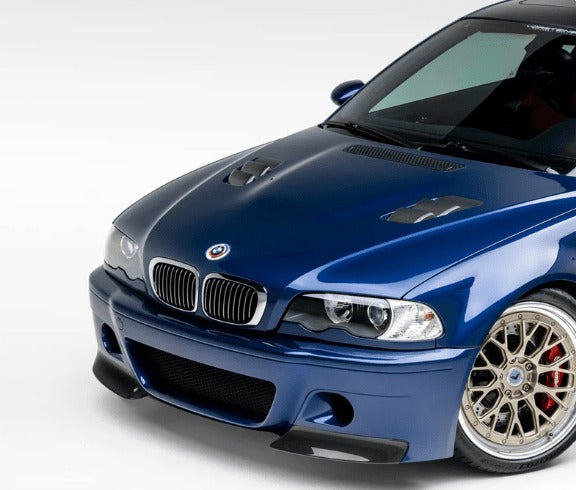 VORSTEINER BMW E46 M3 V20 Aero Front Bumper With 2 Piece Splitter Carbon Fiber PP 1x1 Glossy