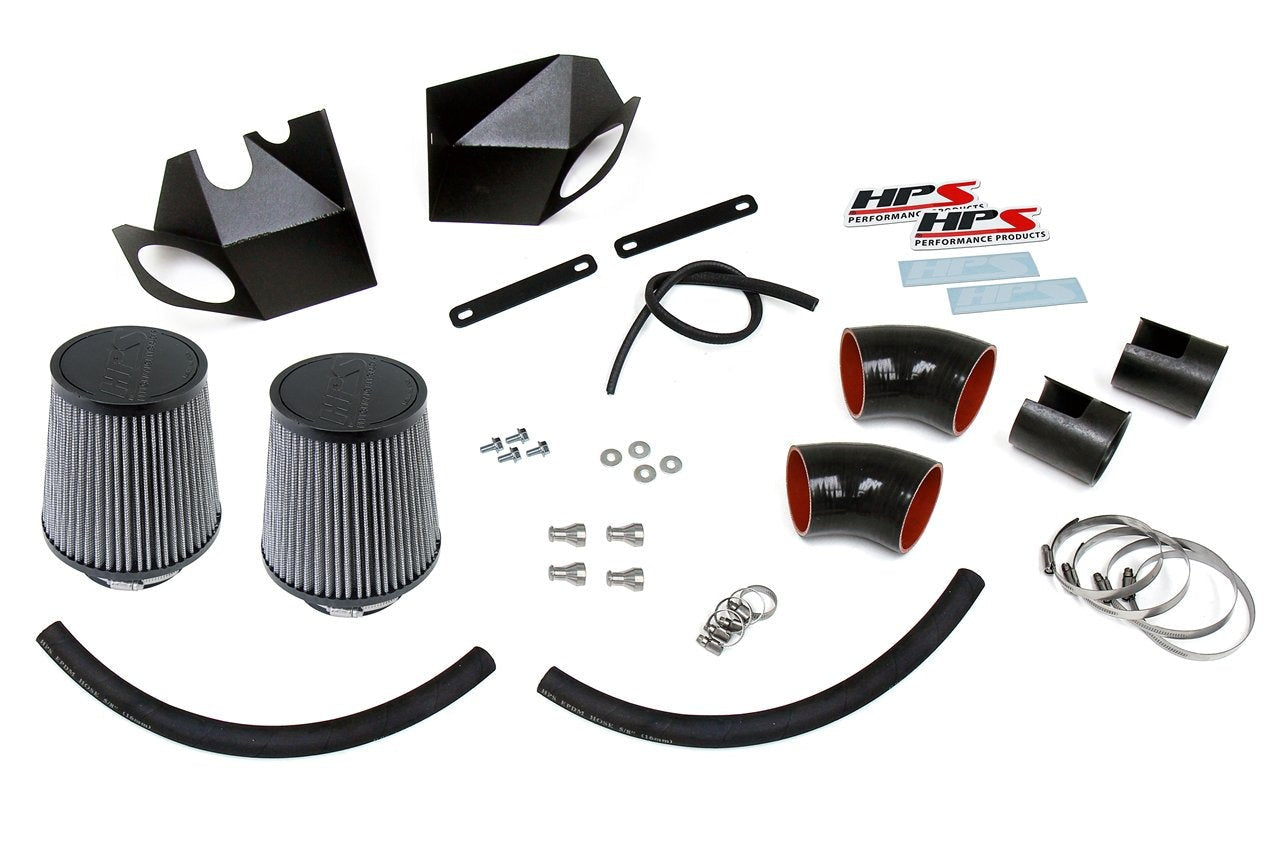 HPS Shortram Air Intake Kit 2014-2019 Infiniti Q70 5.6L V8, Includes Heat Shield, 827-688