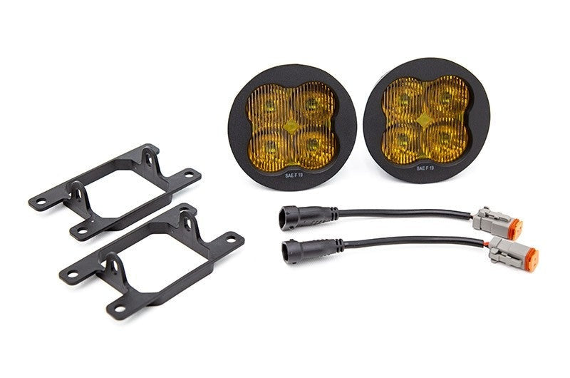 Diode Dynamics SS3 Sport Fog Light Kit (Yellow) - 2013-2016 Scion FR-S / 2015-2021 Subaru WRX / STI / 2013-2020 BRZ / 2016-2024 Crosstrek / 2014-2024 Forester / 2012-2024 Impreza / 2019-2024 Ascent
