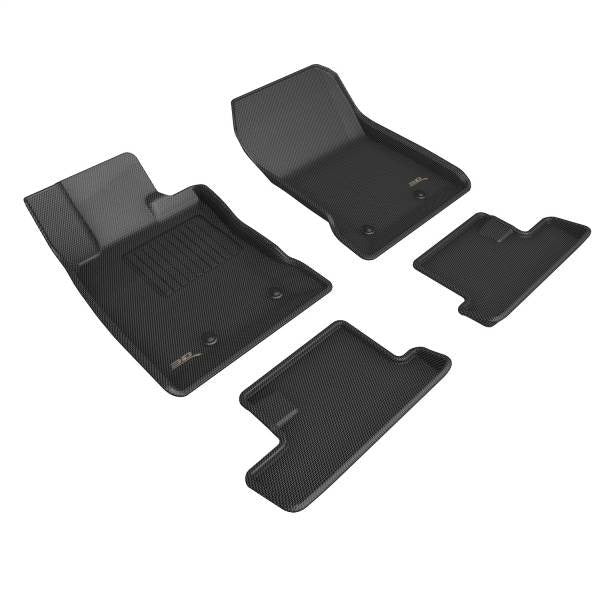 3D MAXpider Custom Fit Kagu Floor Mats (Black) - Full Set - 2022-2024 Subaru BRZ / Toyota GR86