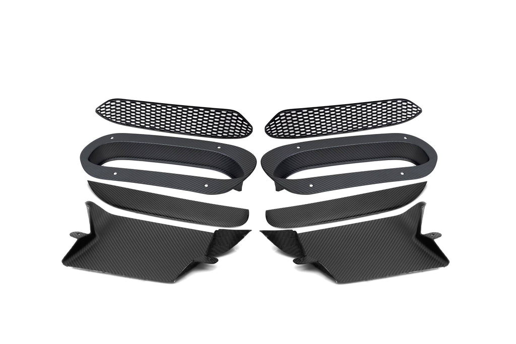 G90 M5 SQ Style Dry Carbon Fiber Vented Hood Inlet and Trim