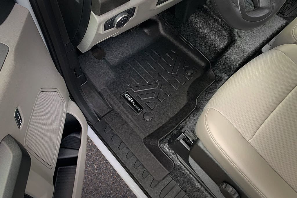 SMARTLINER Floor Liners for 2017-2026 Ford F-250/F-350 Super Crew Cab with Vinyl| (1st Row Bench)| (No OTH)| with Underseat Storage