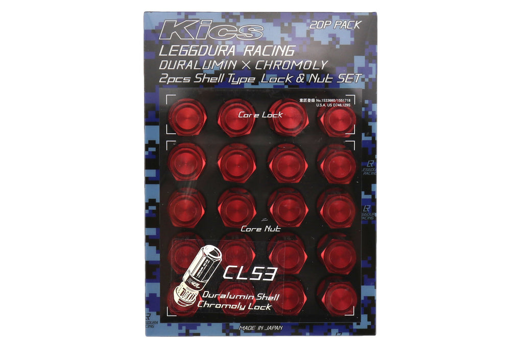 Project Kics Leggdura Racing Shell Type Lug Nut 53mm (Closed-End) - M12x1.25