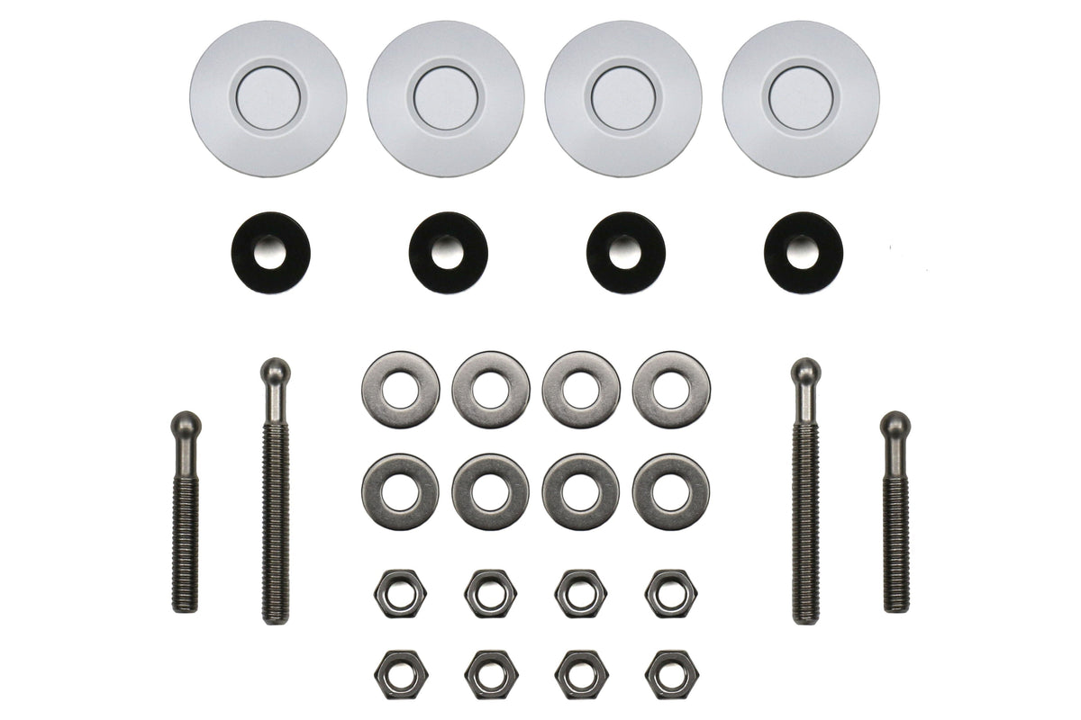 Move Over Racing Bumper Quick Release Kit White - 2013-2016 Scion FR-S / 2013-2020 Subaru BRZ / 2017-2019 Toyota 86