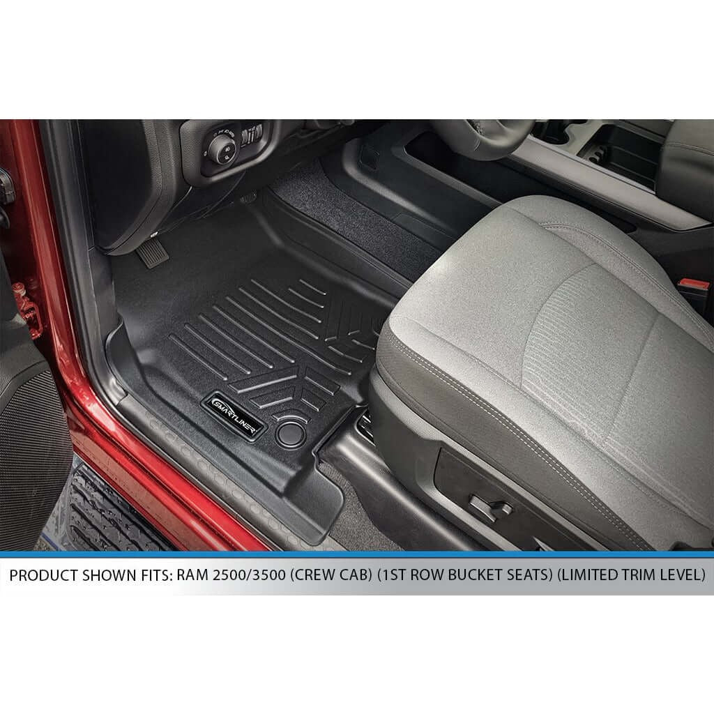 SMARTLINER Custom Fit Floor Liners For 2019-2026 Ram 3500 Limited Crew Cab Bucket Seats