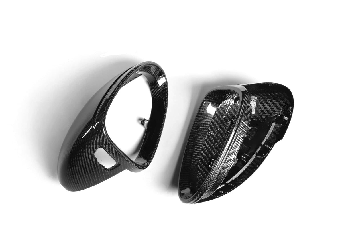 Macan 95B OEM Style Dry Carbon Fiber Mirror Cap With or Without Lane Assist